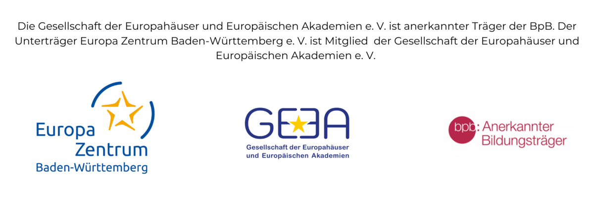 Gesellschaft der Europahäuser und Europäischer Akademien e. V. GEEA Mitglied: Europa Zentrum, GEEA Träger: BpB