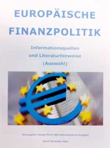 Broschüre Europäische Finanzpolitik